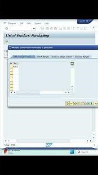 How to Check Vendor List in SAP #sapmm #sapclasses #learnsap #sapforbeginners