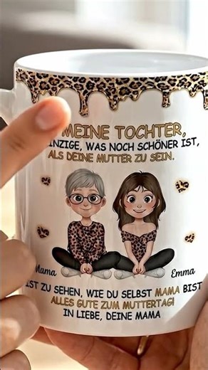 Tassen "Meine Tochter Wird Mutter Sprüche" personalisierte für Töchter
