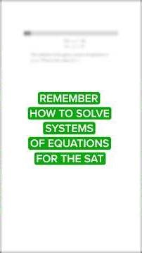 SAT Practice Test #4 - Module 1 - Question #14 #Shorts #algebra #SAT