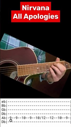 Nirvana All Apologies Guitar Tutorial