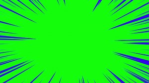 Download Blue color anime speed lines loop animation overlay effect on green screen background for free