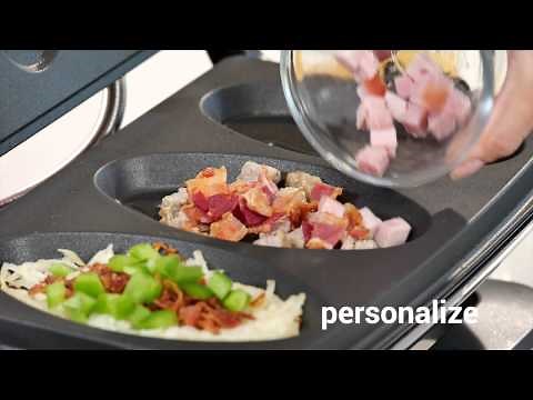 George Foreman Evolve Grill Recipes | How to Make Omelets Three Ways