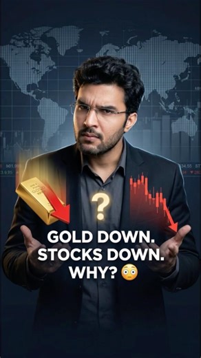 Gold Down with Stock Market Why? #finance #money #business #gkindia #basicgyaan