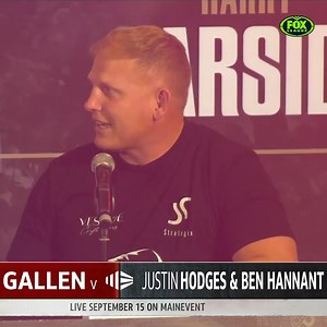 "He's actually so much like a Queenslander" Ben Hannant is in for a loooong night against Gallen after uttering these words. 😂😂 📺 You wont want to miss this September Super Fight live from Brisbane on Main Event | Fox League