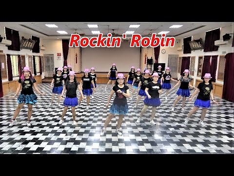 Rockin' Robin｜Line Dance by Chika Hapsari & Roosamekto Mamek｜Demo & Walk Through｜搖滾羅賓｜含導跳｜4K