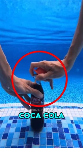 What Happens When You Open Coca-Cola Underwater?🤯🌊