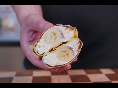 有手就会！平底锅就能复刻山姆香蕉可丽饼🍌 十分钟搞定，软嫩奶香绝了！