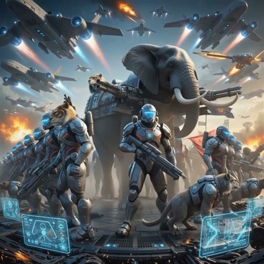 Alien Invasion Ends!Human Animal Army Destroys Giant Alien Ship#ai #cartoon#animation#animatedfilms