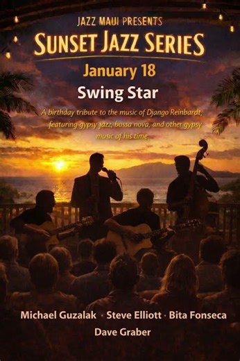 Sunset Jazz Series | Swing Star | Django Reinhardt Birthday Tribute | January 18