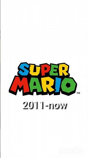 Super Mario historical logos