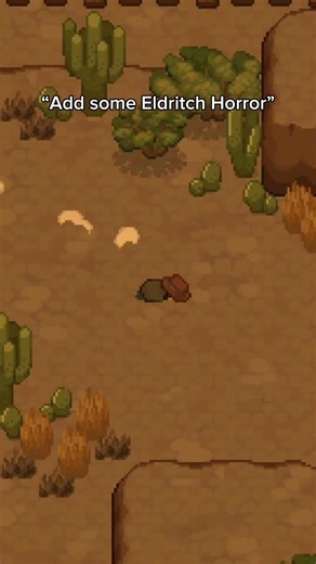 Eldritch horror in a soulslike western game?🤠 #indiegame #tombwater #eldritchhorror