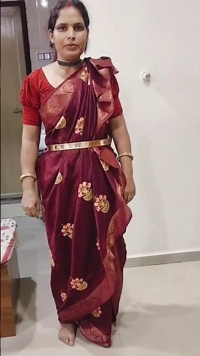 “🔥 Navvari Saree Draping Tutorial | Marathi Mulgi Traditional Look 💛✨”
