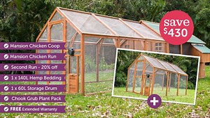 35K views · 67 reactions | Give your chooks the ultimate in Luxury Real Estate with our Mansion and Run packages: https://goo.gl/5y4fpP Don't delay, upgrade today... delivered to your door from just $80 amonth*! | Backyard Chicken Coops | Facebook