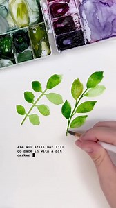 2.4K views · 207 reactions | Need a little help creating a bit more flow with your watercolour leaves? I’ve got you! Try out some of these tips! Check out my YouTube channel for tons more in-depth tutorials and watercolour tips! Brush: Emma lefebvre X @craftamo Paint: @winsorandnewton . . . #watercolor #watercolortips #watercolortutorial #beginnerwatercolour | EmJ Lefebvre | Facebook