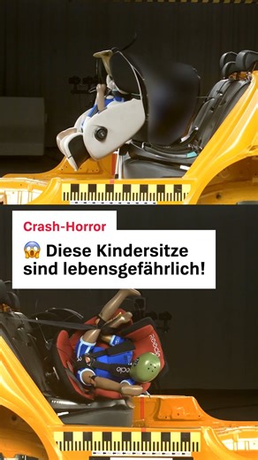 Stiftung Warentest | 2 Kindersitze versagen im Crash-Test: Lebensgefahr bei einem Unfall mit 50 km/h! #crashtest #kindersitz #auto #warnung #stiftungwarentest... | Instagram