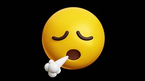 Sigh Emoji 3d Emoticon Animation Alpha Stock Footage Video (100% Royalty-free) 3614796525 | Shutterstock