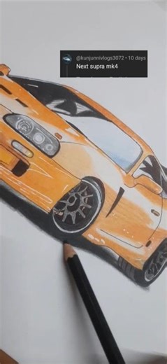 let's draw supra mk4 | how to draw supra #drawing #supramk4