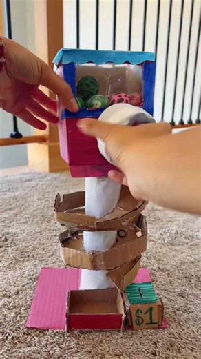 Learn how to make a cardboard vending machine