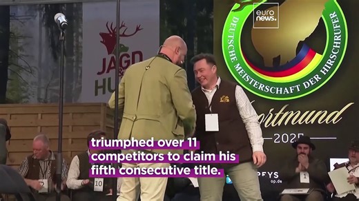 Video. Hunters go head-to-head in Germany’s deer calling championship