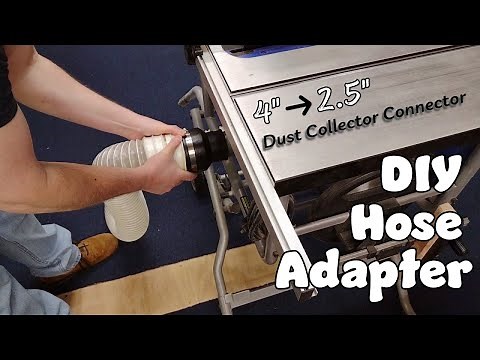 DIY Hose Adapter | Dust Collector Connector | Shop Dust Collection | Woodworking