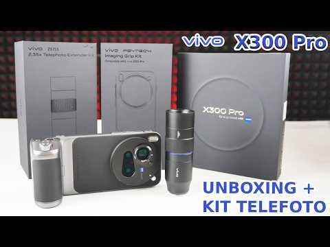 vivo X300 PRO | UNBOXING + apertura Telephoto kit | Revisión teléfono con cámaras ZEISS 200MP