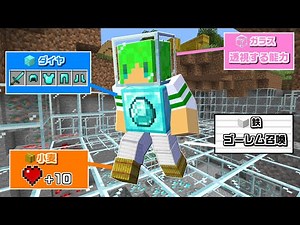 全てのブロックを装備して『最強の能力』が使える世界でサバイバルしたらとんでもなかった...！？【マインクラフト】