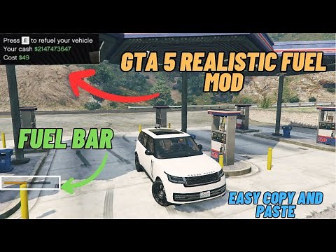 How to install Realistic Fuel Mod in GTA 5 in 2023 || Refuel car || Only copy and paste