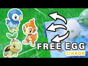 How to get Free SINNOH Egg; Chimchar, Turtwig or Piplup ► Pokemon Scarlet & Violet