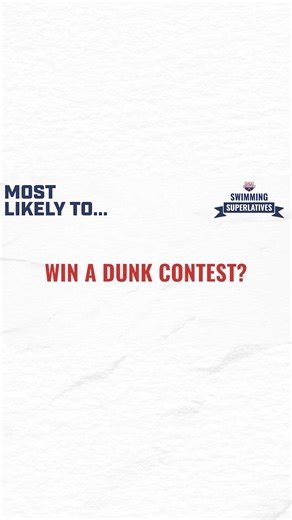 6K views · 30 reactions | A dunk contest full of swimmers would be... something  Which swimmer from our Worlds team do you think is most likely to win a dunk contest? | USA Swimming | Facebook