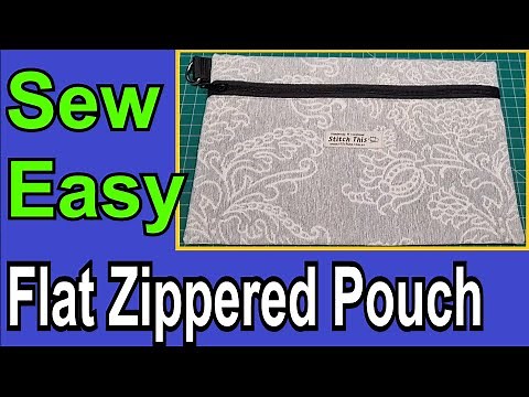 How to sew a simple zippered pouch easy and quick to sew beginner sewing project