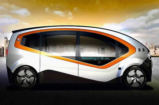 Fisker Orbit autonomous electric shuttle to use in-wheel motors