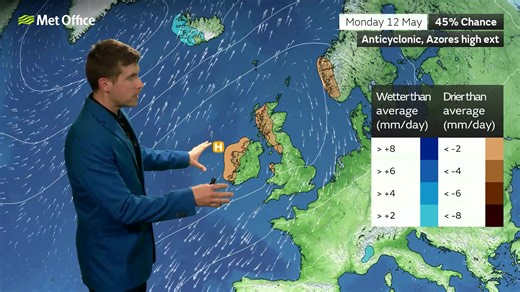 80K views · 611 reactions | Whilst high pressure is the dominant setup over the next 10 days, Sunday and possibly Monday could bring some thundery rain, particularly to the southwest️ Find out more with Alex  | Met Office | Facebook