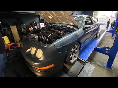 ‪@Pat-weezy‬ Turbo Ls integra hit the dyno at AVA