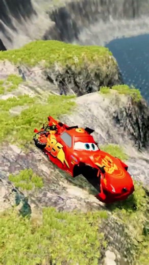 Truck vs Giant Lava Pit 😱 BeamNG drive #94 #beamng #beamngdrive #usa #brasileirão #viral #shorts