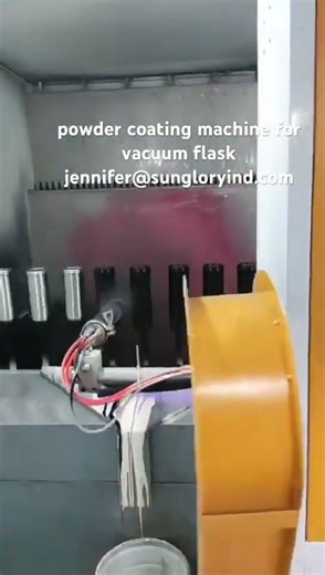 #machine vacuum flask making machine of powder coating #powdercoatingline
