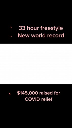 The final minute of my 33hr freestyle rap. We raised $145,000 for Covid relief! #covid19 #charity #freestylechallenge