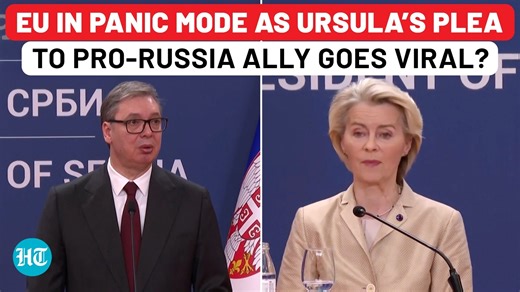 Ursula begs pro-Russia leader? EU chief stuns Serbia's Vucic with speech on Russia sanctions