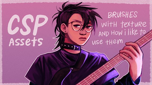 CSP ASSETS ☆ Brushes with Texture by panstarry - Make better art | CLIP STUDIO TIPS