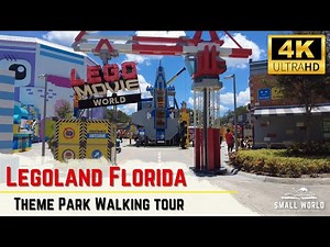 Legoland Florida Theme Park, 4K Complete Walkthrough - Including Cypress Gardens & Miniland USA