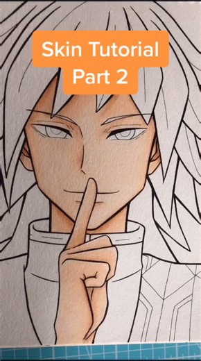 Skin tutorial Part 2 // Copic Marker Drawing // follow 👉🏻 @yusa.loves.art #drawingtipsandtricks #copictutorial #alcoholmarkers #animedrawing
