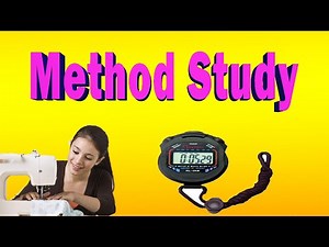 method study in garment industry | Method study for IE | Method study in industrial engineering