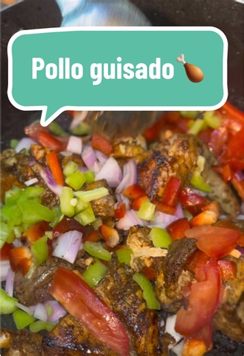 Pollo guisado receta casera fácil
