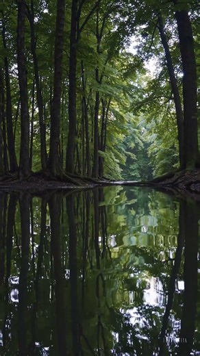 水面に映る静かな森｜心がほどける“何もしない”癒しの時間 / Still Forest Reflections | Deeply Relaxing Nature for a Calm Mind
