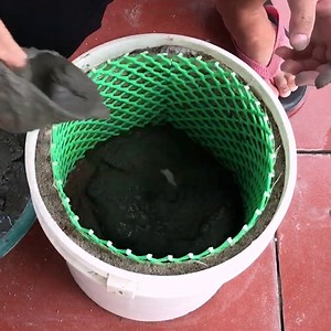 402K views · 2.4K reactions | Casting Cement Plant Pots From Plastic Nets | DIY & Crafts | Facebook