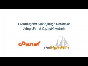 Creating and Managing a MySQL Database Using cPanel and phpMyAdmin
