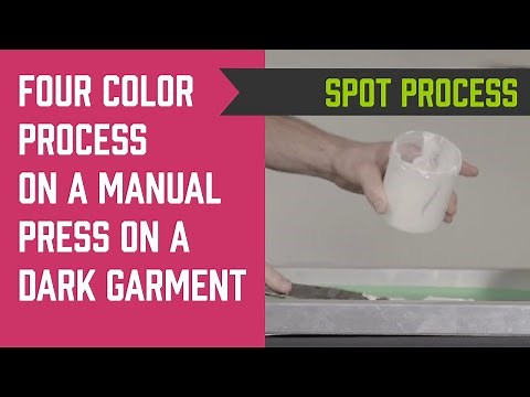How to Screen Print Four Color Process on Black Shirts
