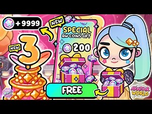 🥳 GET YOUR NEW FREE 3RD ANNIVERSARY COINS 🎁🎉 (+free AW COINS) | AVATAR WORLD PAZU 🌎