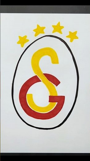 Galatasaray Amblemi Nasıl Çizilir? - Galatasaray Logo Çizimi #gs