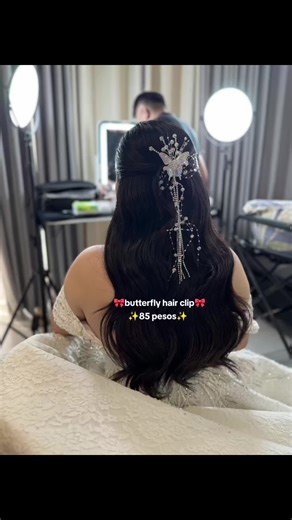 perfect for your bridal accessories✨ #hairclip #butterfly #affordable #fyp