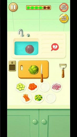 Cooking ASMR Kitchen Cook Game (Relaxing Gameplay)#7🥗🥗👩‍🍳#casualgames #foodasmr #shorts